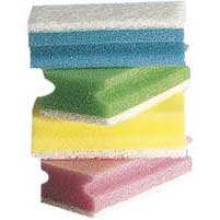 Schuurspons - groen/wit - 13x7x4,4cm